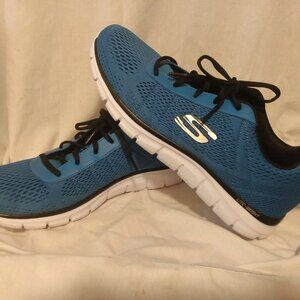 Skechers Lite Weight Blue Memory Foam Air Cooled Sneakers Men’s Shoes Size 12
